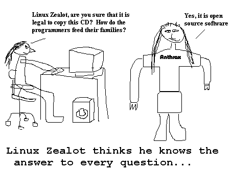 This is Linux Zealot, panel 3