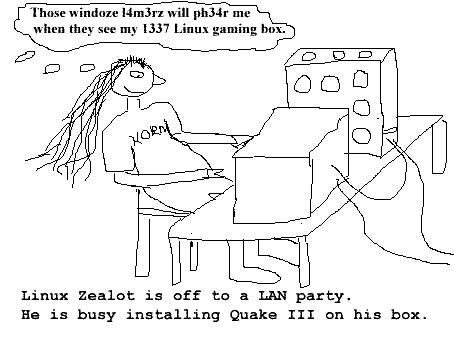 This is Linux Zealot, panel 2